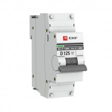 Автоматический выключатель 1P  125А (D) 10kA ВА 47-100M без теплового расцепителя EKF PROxima