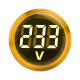 Фотография Индикатор значения напряжения желтый ED16-22VD  EKF PROxima, артикул ed16-22vd-y