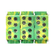 Фотография Клемма распределительная КСР с двойным винтом 2x35/2x25 желто-зеленая EKF PROxima, артикул ksr-2.35-2.25-y-green