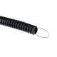 Фотография Труба гофрированная ПНД тяжелая с протяжкой d16 мм (100 м) черная EKF-Plast, артикул tpnd-16-t