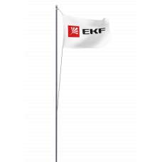 Мачта молниеприемная секционная активная алюминиевая c флагом ММСАС-Ф-10 L=10м EKF PROxima