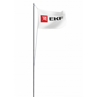 Фотография Мачта молниеприемная секционная пассивная алюминиевая c флагом ММСПС-Ф-6 L=6м EKF PROxima, артикул mmsps-f-6