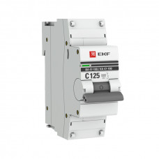 Автоматический выключатель 1P 125А (C) 10kA ВА 47-100 EKF PROxima