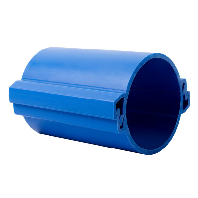 Фотография Труба разборная ПНД d110 мм (3 м) 450Н синяя EKF-Plast, артикул tr-hdpe-110-450-blue