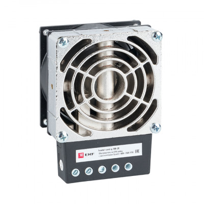 Фотография Обогреватель на DIN-рейку с вентилятором 150Вт 230В IP20 Quadro EKF PROxima, артикул heater-vent-q-150-20