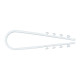 Фотография Дюбель-хомут для круглого кабеля (11-18мм) белый (50шт.) EKF PROxima, артикул plc-ncs50-11x18w