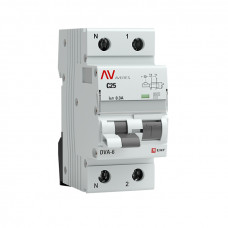 Дифференциальный автомат DVA-6 1P+N 25А (C) 300мА (AC) 6кА EKF AVERES
