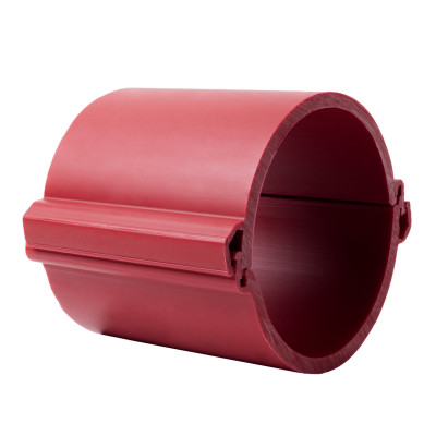 Фотография Труба разборная ПНД d160 мм (3 м) 750Н красная EKF-Plast, артикул tr-hdpe-160-750-red