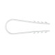 Фотография Дюбель-хомут для круглого кабеля (19-25мм) белый (50шт.) EKF PROxima, артикул plc-ncs50-19x25w