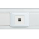 Фотография Розетка USB 2.1А, 2 гнезда, без индикатора EKF, артикул E2MR2-20USB-10