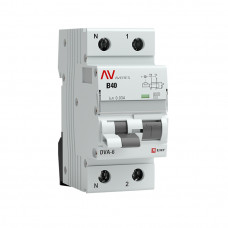 Дифференциальный автомат DVA-6 1P+N 40А (C)  30мА (AC) 6кА EKF AVERES
