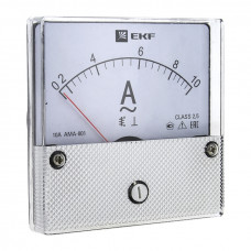 Амперметр AMA-801 аналоговый на панель (80х80) круглый вырез 1500А трансф. подкл. EKF
